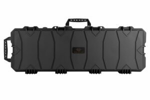 Kunststoffkoffer Lang mit Rollen in schwarz, 100x35x14cm