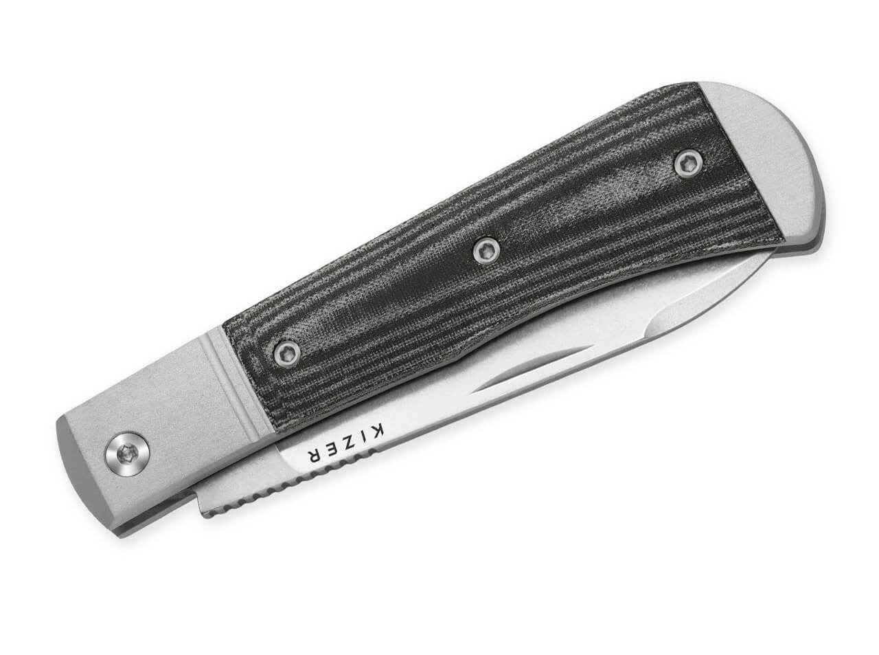Kizer Trestle D Nitro-V, Aluminum, Micarta, Taschenmesser – Bild 3