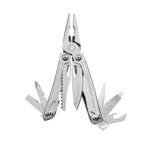 Leatherman Tool Sidekick, 14 Werkzeuge, silber, MIT Tasche