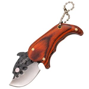 Amont Taschenmesser Hundeform, Pakkaholz, Schwarz rot