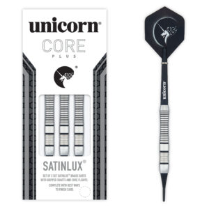 UNICORN Softdarts Core Plus Satinlux, messing, 16g., Silber