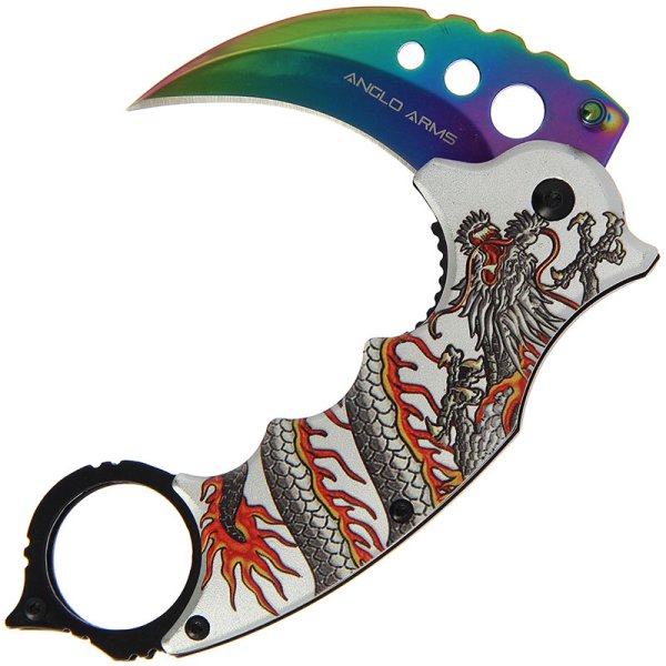 Anglo Arms Rainbow Dragon, Karambit, Hosenclip – Bild 4