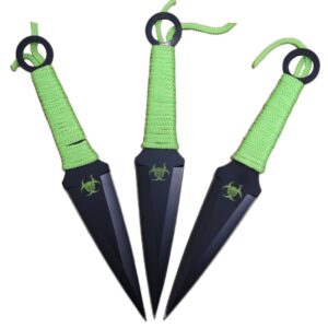 Anglo Arms Wurfmesser Set Zombie, 3 Stück, Nylonscheide