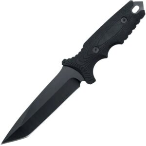 Anglo Arms Black Phantom, feststehendes Messer, Kunststoffscheide