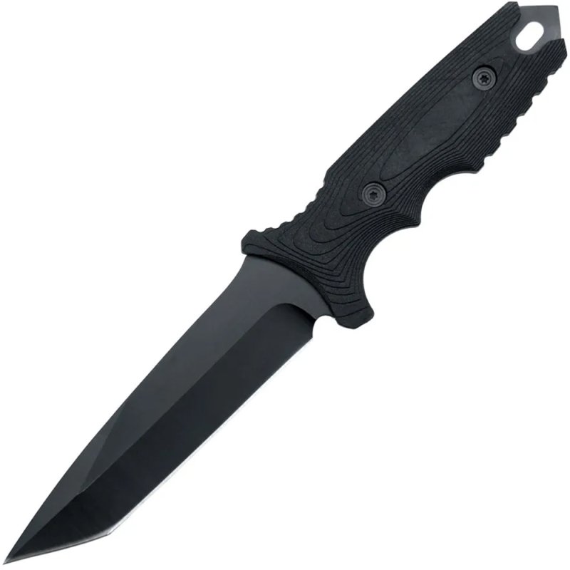 Anglo Arms Black Phantom, feststehendes Messer, Kunststoffscheide