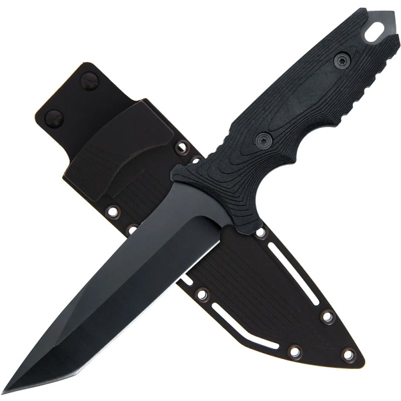 Anglo Arms Black Phantom, feststehendes Messer, Kunststoffscheide – Bild 4
