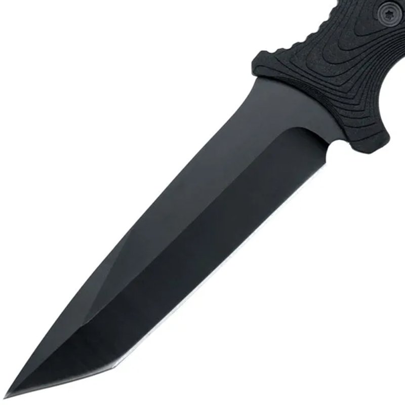 Anglo Arms Black Phantom, feststehendes Messer, Kunststoffscheide – Bild 6