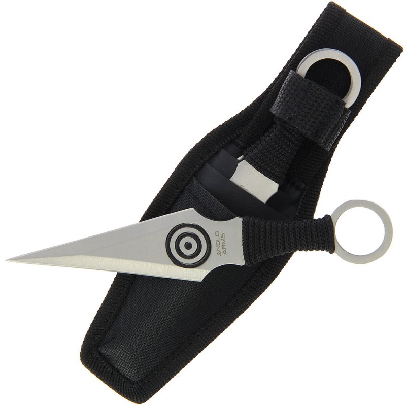 Anglo Arms Wurfmesser Set Kunai, 3 Stück, Nylonscheide – Bild 4