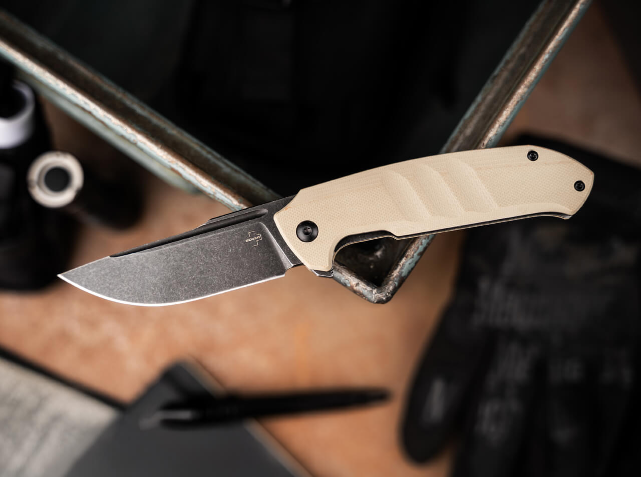 Böker Plus Barchan, Einhandmesser, Hosenclip – Bild 4