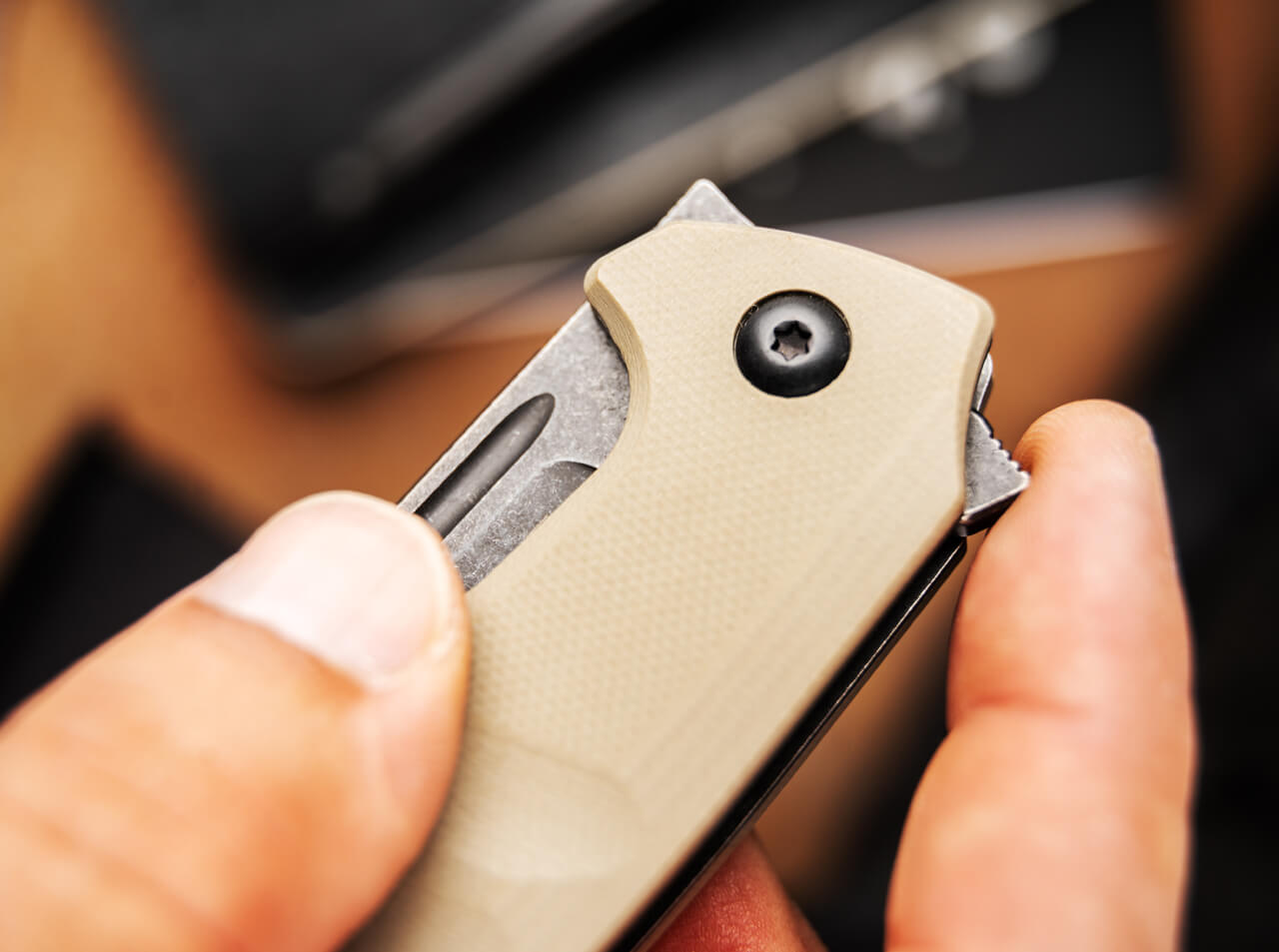 Böker Plus Barchan, Einhandmesser, Hosenclip – Bild 5