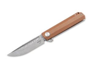 Böker Plus Cataclyst Einhandmesser mit braunen Micarta Griff