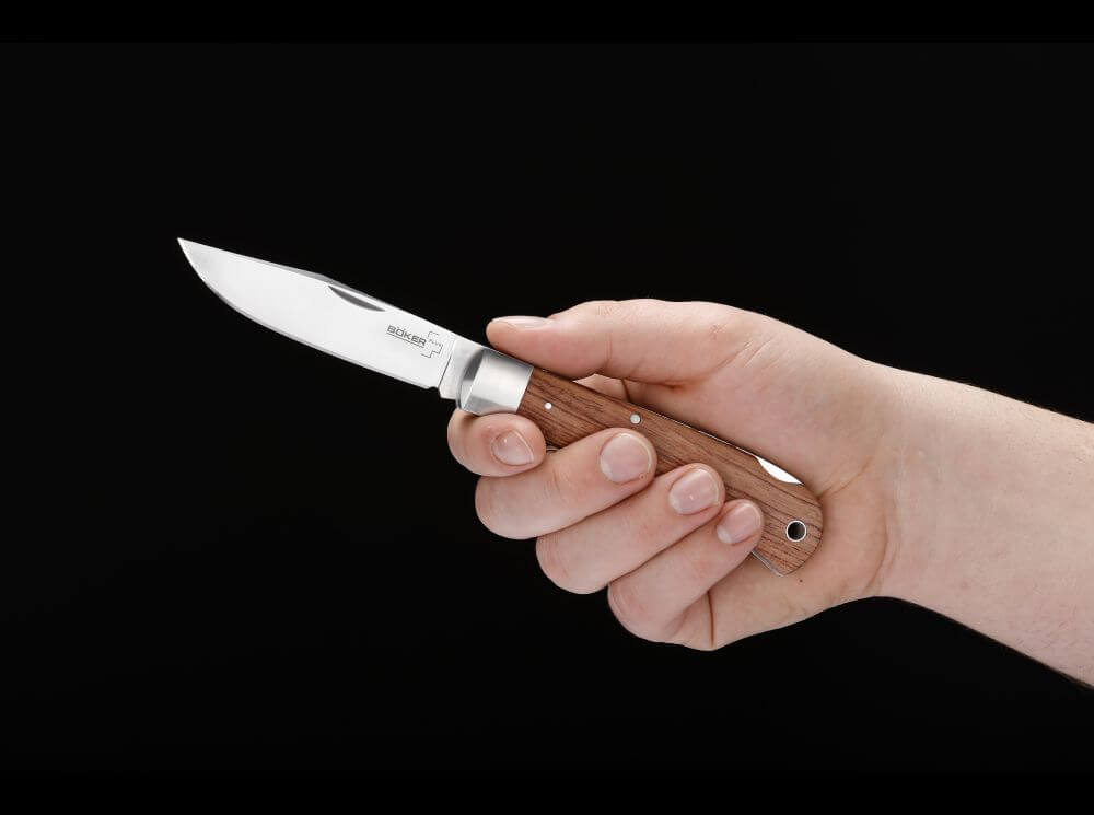Böker Plus Lockback Bubinga, Taschenmesser, Nagelhau – Bild 3