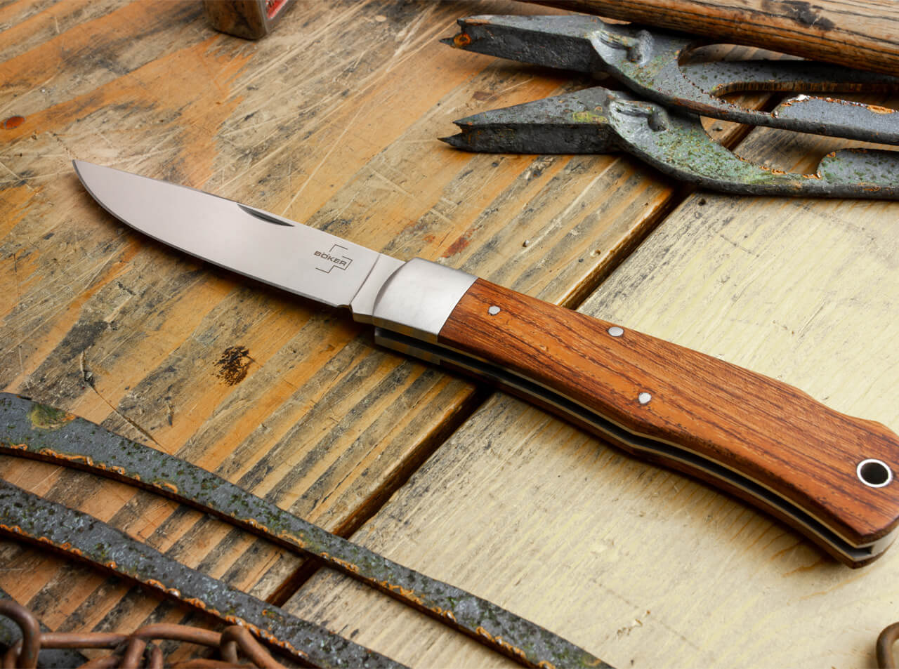 Böker Plus Lockback Bubinga, Taschenmesser, Nagelhau – Bild 5