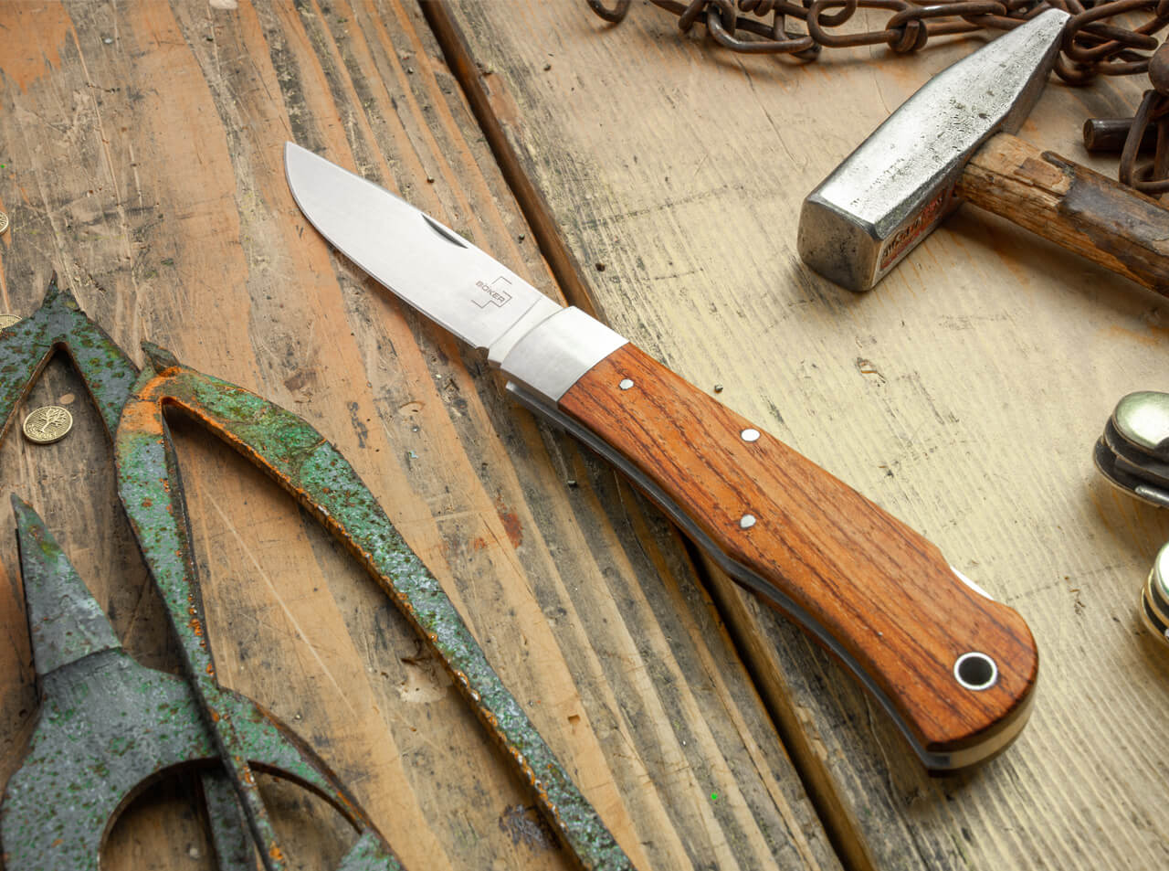 Böker Plus Lockback Bubinga, Taschenmesser, Nagelhau – Bild 8