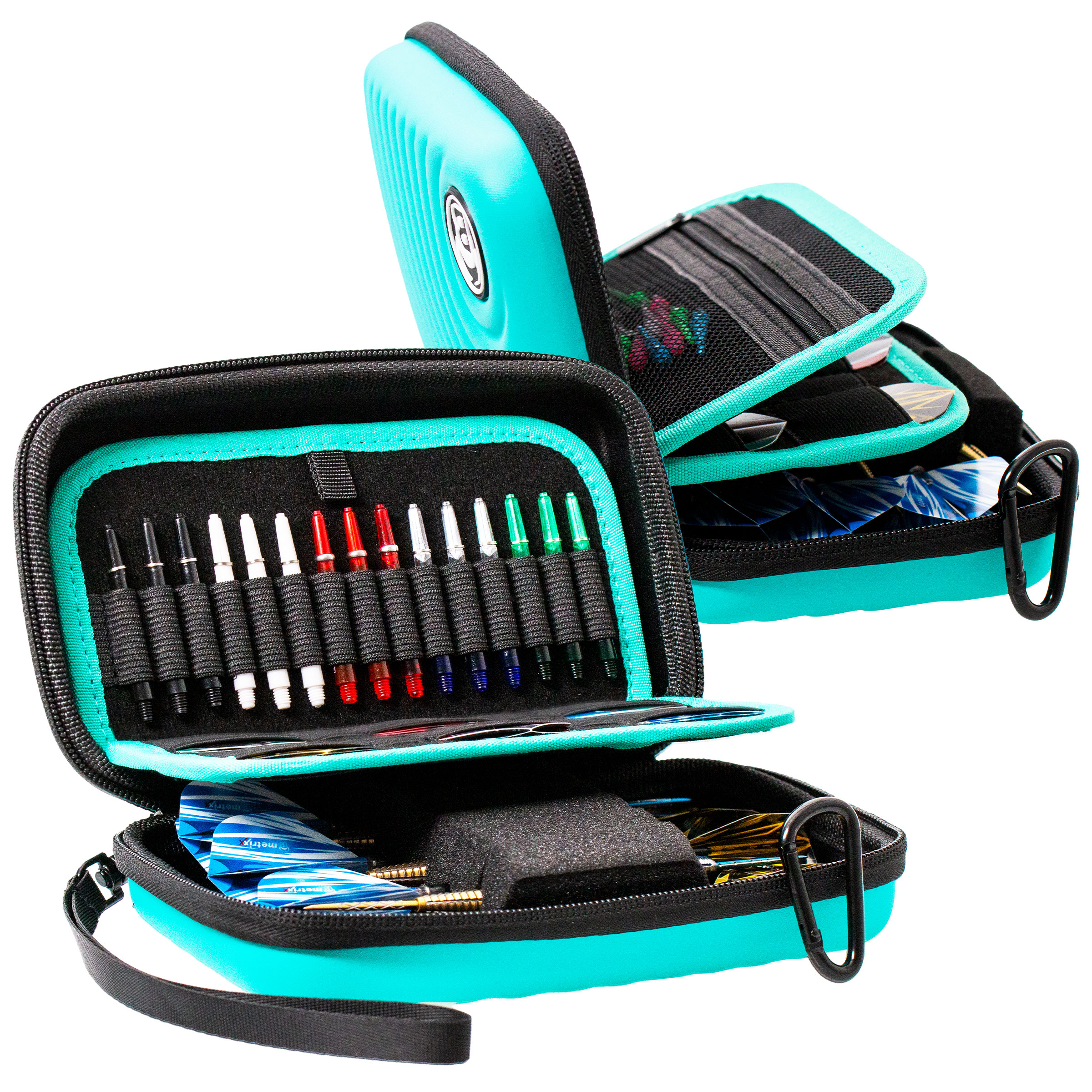 Bull´s Dart Tasche Hardcase Orbis XL, türkis, 190x110x50mm – Bild 4