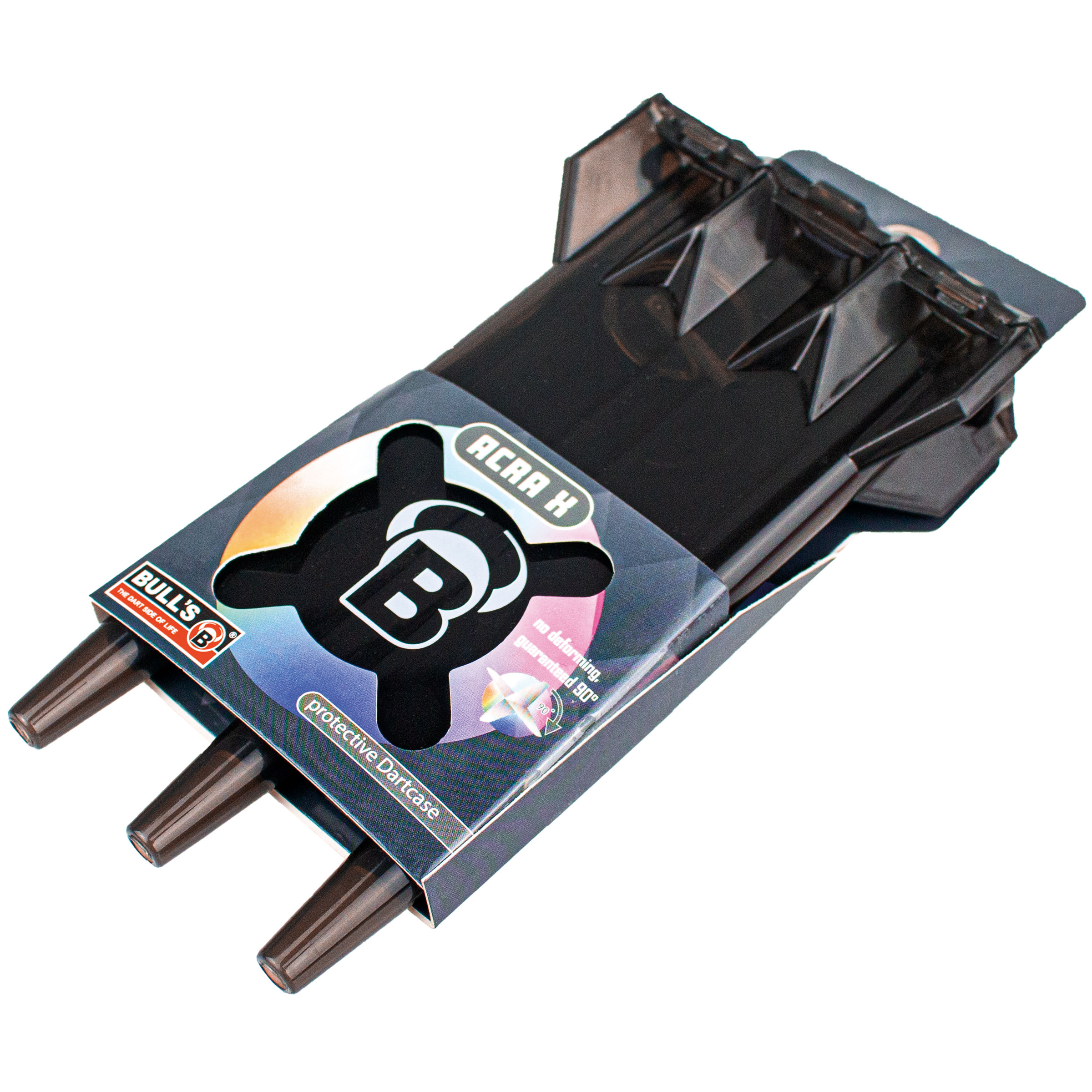 Bull´s Hartplastik Dartcase für Steeldarts, Softdarts AcraX, Schwarz