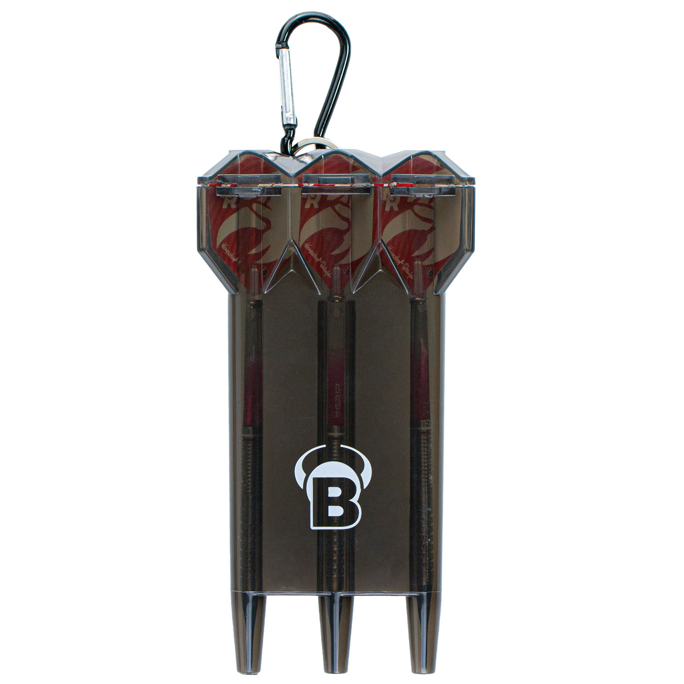 Bull´s Hartplastik Dartcase für Steeldarts, Softdarts AcraX, Schwarz – Bild 3