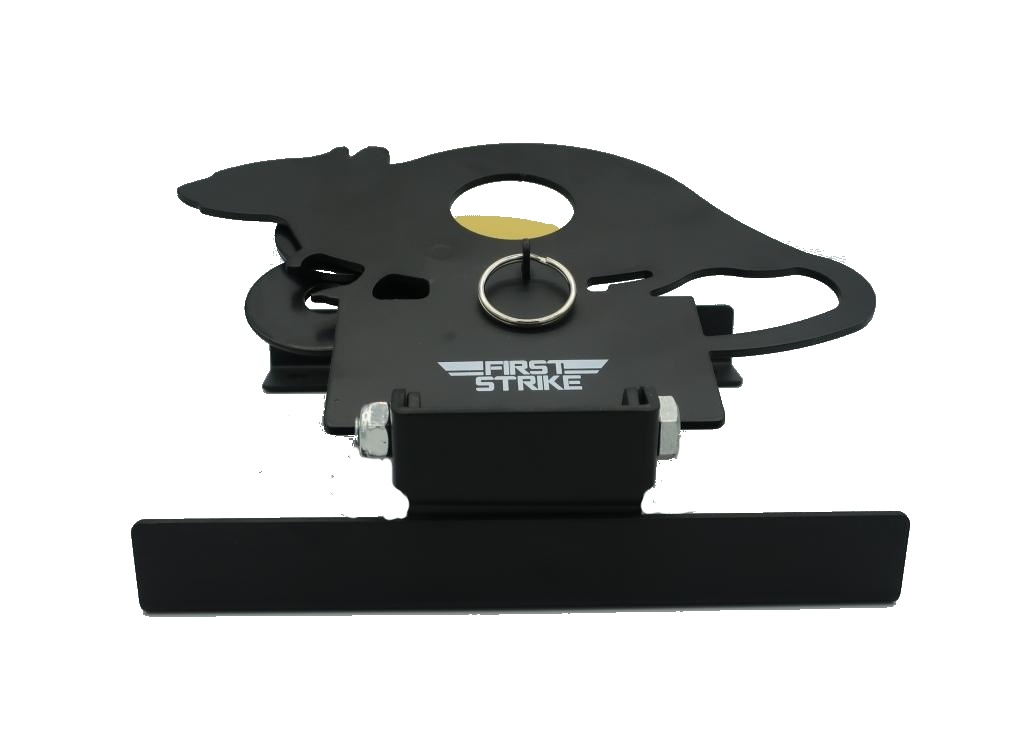First Strike Silhouette Ratte, Metall Klappfallscheibe, Kugelfang – Bild 5