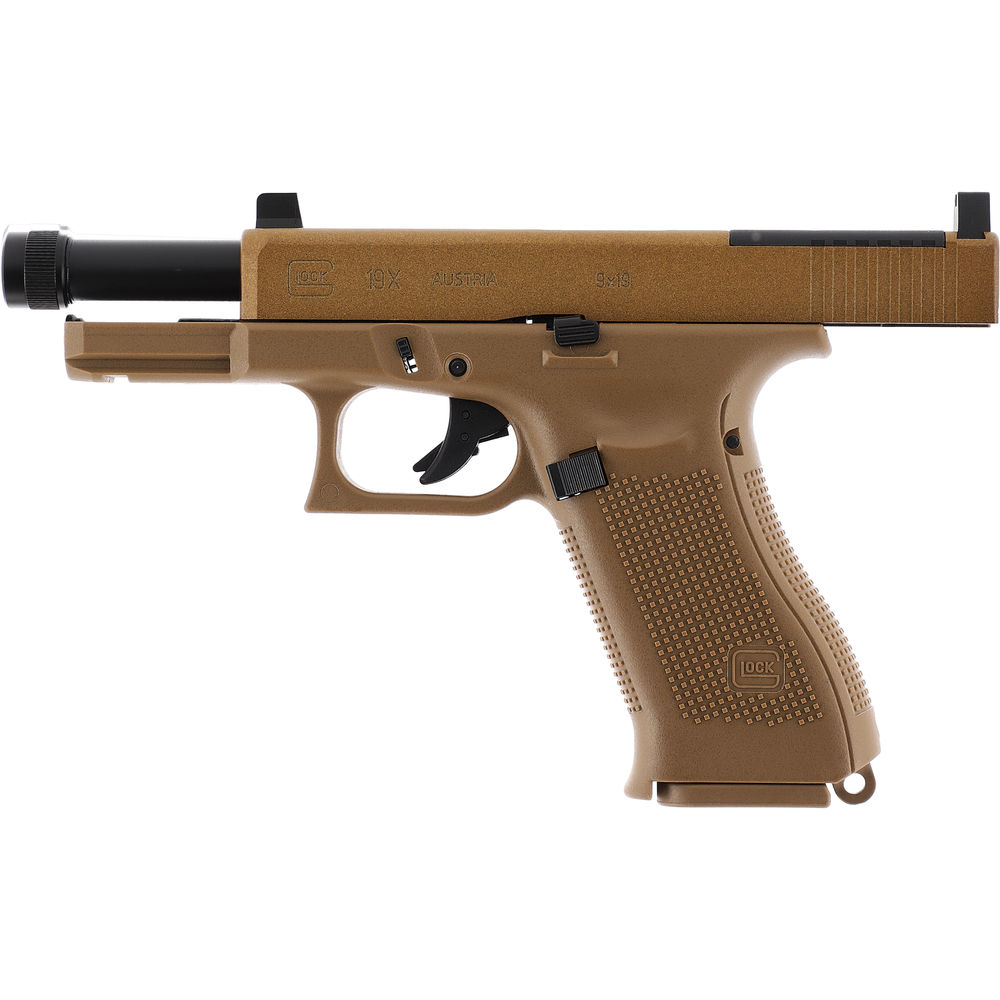 GLOCK 19X MOS, cal. 6 mm BB, CO2, < 1,0 J, Coyote – Bild 4