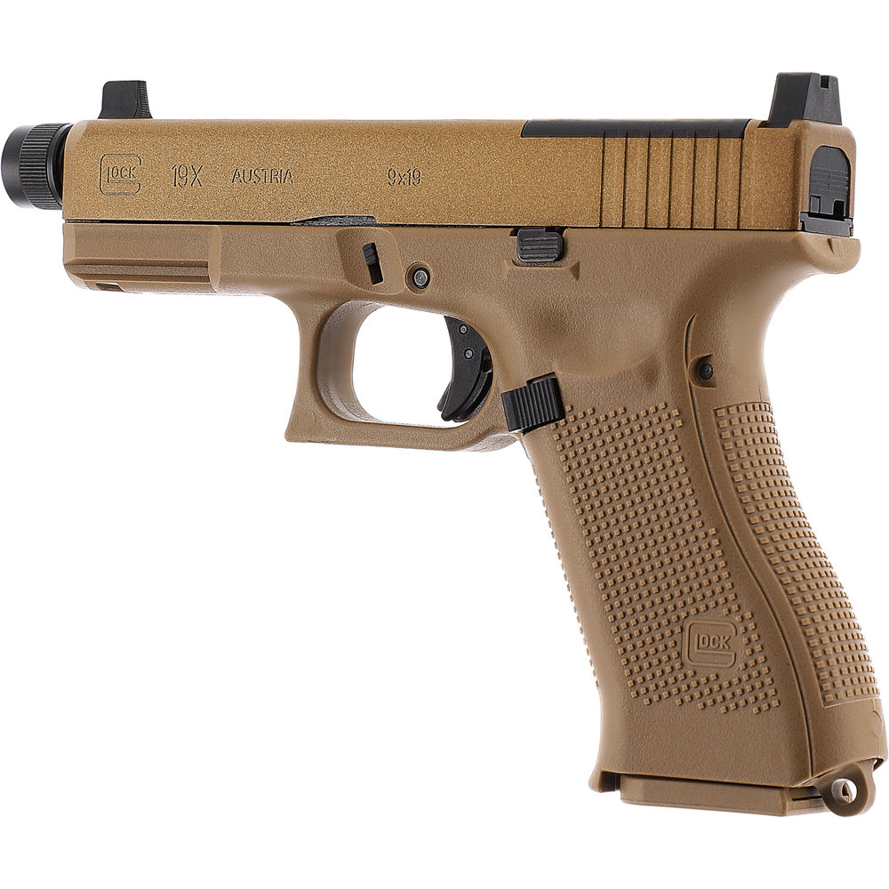GLOCK 19X MOS, cal. 6 mm BB, CO2, < 1,0 J, Coyote – Bild 7