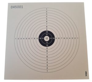 Luftgewehr Papier Zielscheiben, 12er Scheiben, 14x13,5cm