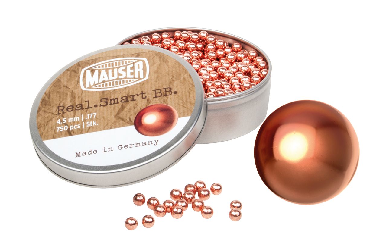 Mauser Real Smart Blei BBs verkupfert, 4,5mm (.177), 750 Stück