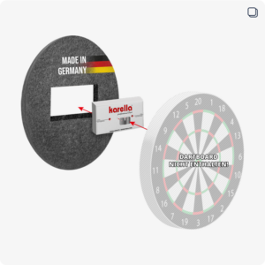 Karella kompakter Schallschutz aus kompakten Fasern für Steeldartboards