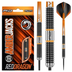 Red Dragon Darts Amberjacks 18, Steeldart, 24g, Tungsten