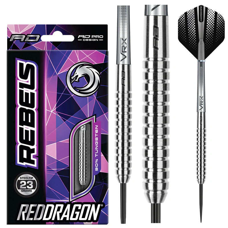 Red Dragon Darts Rebels, Steeldart, 23g, Tungsten