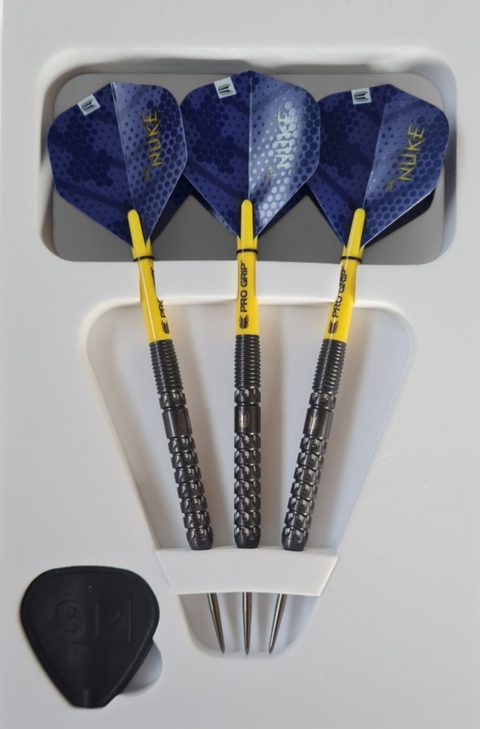 Target Steeldarts Luke Littler, Generation 1, Swiss Point Spitzen, 90% Tungsten, 23g, Schwarz – Bild 4