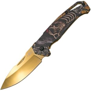 Third Gold Demon Taschenmesser, Nagelhau, Hosenclip