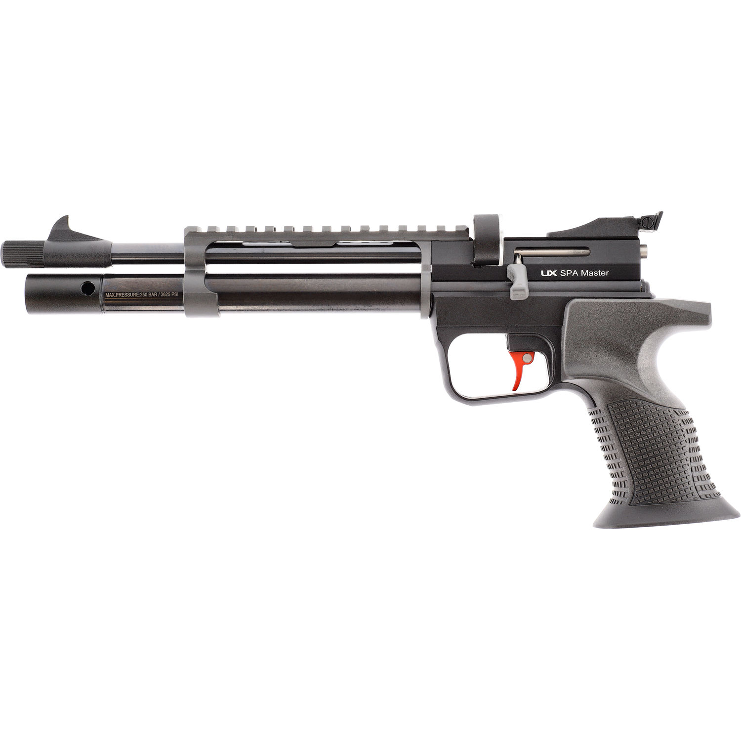 UX SPA Master Luftpistole PCP Pressluft,4,5mm,9 Schuss Magazin, Schwarz