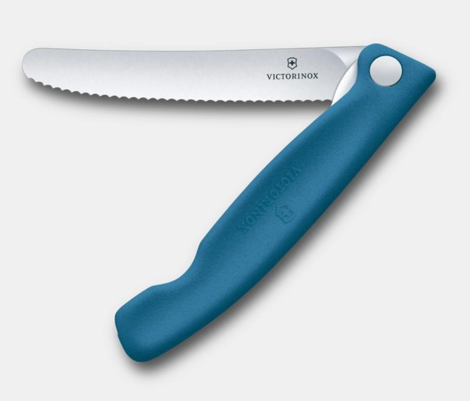 Victorinox Brotzeitmesser klappbar mit Rast, Blau NEU