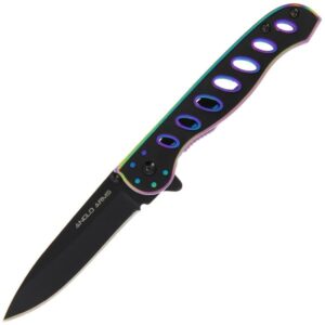 Anglo Arms Black Rainbow, Einhandmesser, Gürtelclip