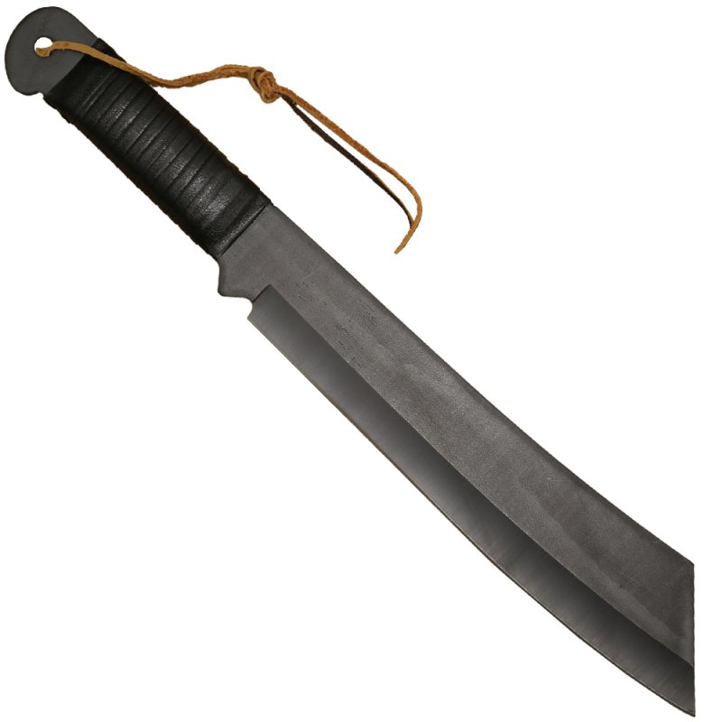 Anglo Arms Großes Messer Rambo IV Deluxe mit Lederscheide, schwarz – Bild 5