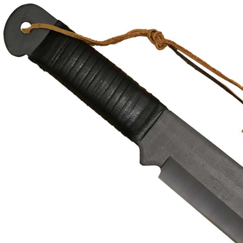 Anglo Arms Großes Messer Rambo IV Deluxe mit Lederscheide, schwarz – Bild 7