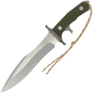 Anglo Arms Subhilt, feststehendes Messer, Lederscheide