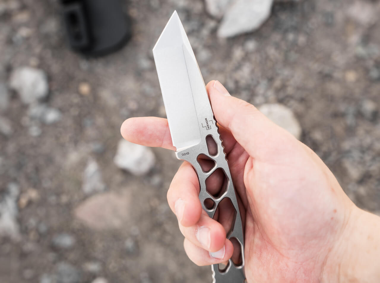 Böker Plus Superlight Tanto, feststehendes Messer, Kydexscheide – Bild 7
