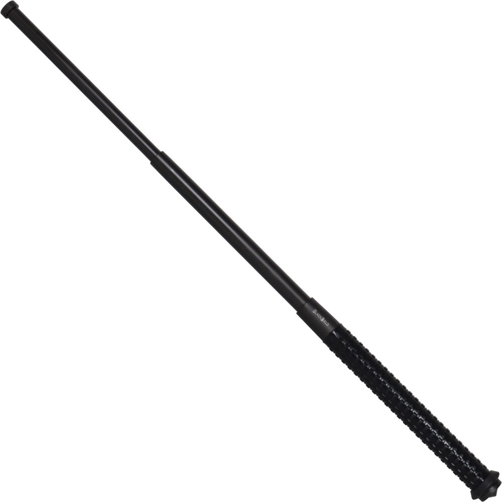 Black Field Teleskopschlagstock mit Gummi-Griff in 79 cm (32")