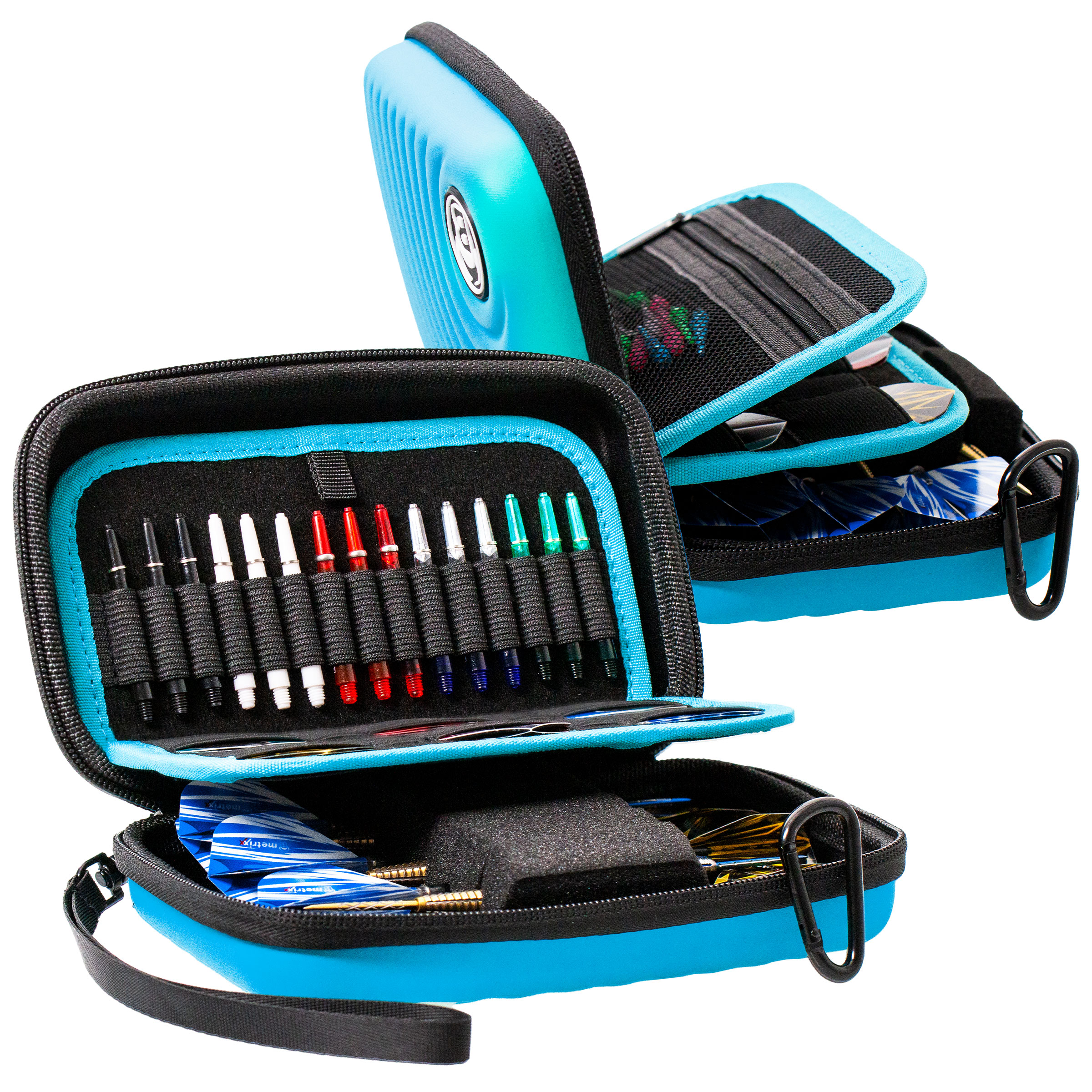 Bull's Dart Tasche Hardcase Orbis XL, hellblau, 190x110x50mm – Bild 4