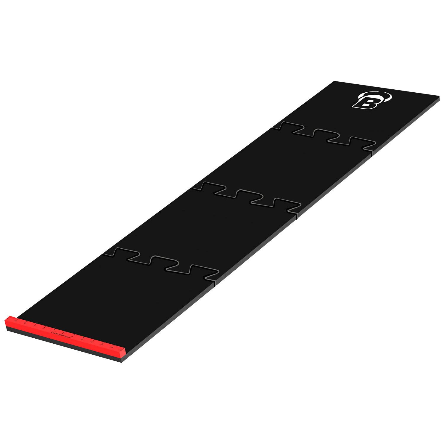 Bull's Puzzle Dartmatte mit Oche, zerrlegbar, Schaumstoff, 2,37m, schwarz