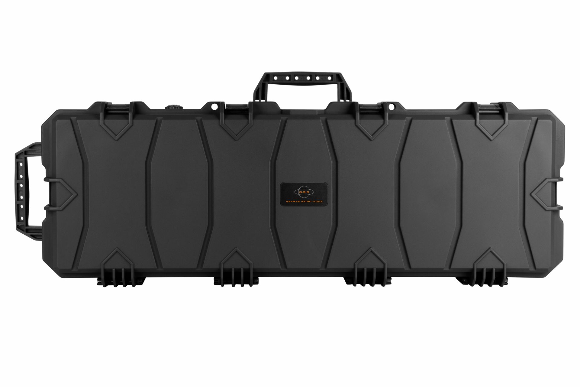 Kunststoffkoffer Lang mit Rollen in schwarz, 100x35x14cm