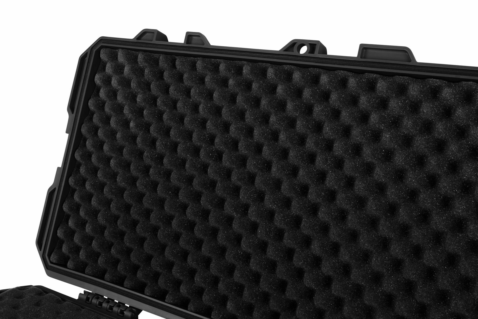 Kunststoffkoffer Lang mit Rollen in schwarz, 100x35x14cm – Bild 6