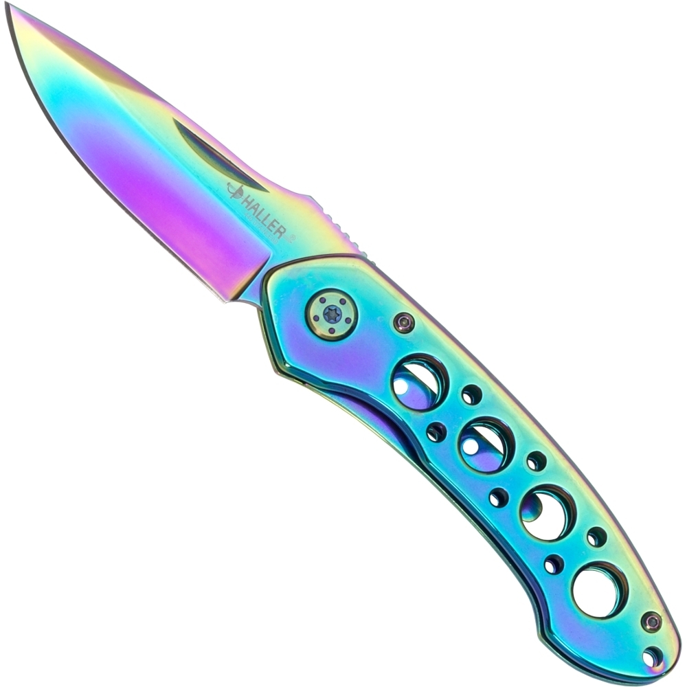 Haller Taschenmesser RAINBOW mit Gürtelclip