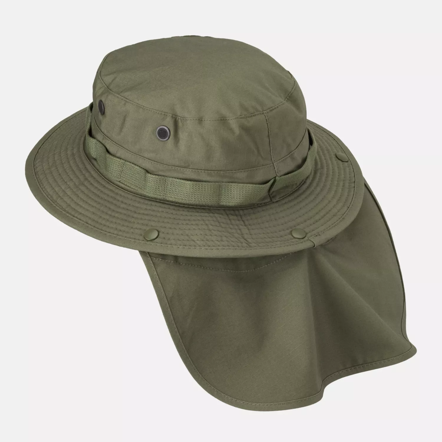 Helikon-Tex Boonie Mütze, Nackenprotektor, Ripstop, Oliv Grün – Bild 3