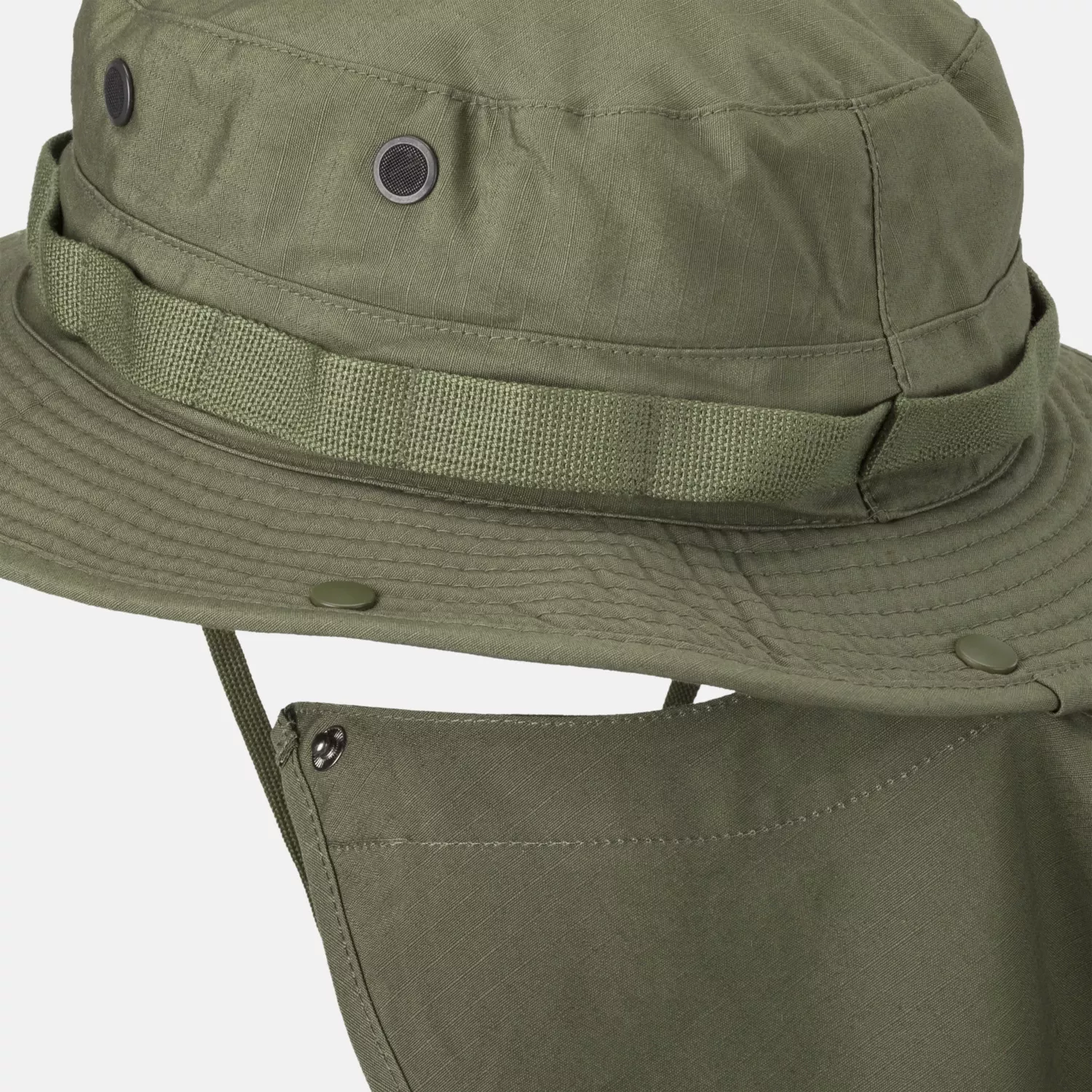 Helikon-Tex Boonie Mütze, Nackenprotektor, Ripstop, Oliv Grün – Bild 4