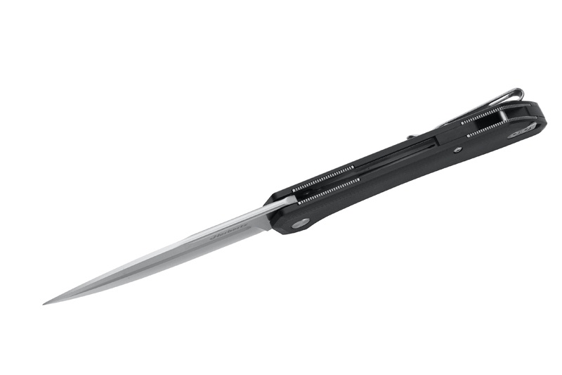 Herbertz Outdoor-Taschenmesser, Liner Lock, schwarz, G10 – Bild 4