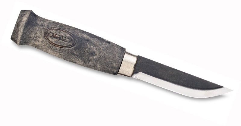 Marttiini KAAMOS Carbon, Gürtelmesser, Scheide, Birkenholz