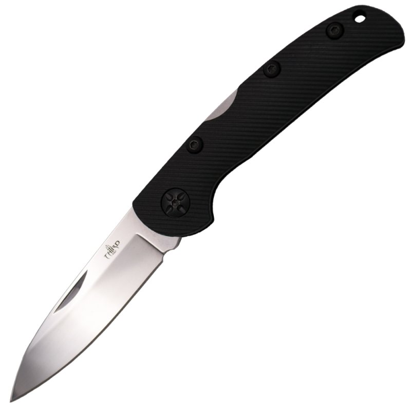 Amont Taschenmesser mit Nylongriff, 420er Stahl, Schwarz