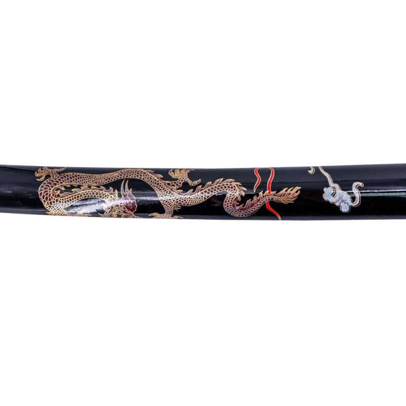 Amont Samurai-Katana mit Drachenmotiv, geschmiedete Klinge, Carbonstahl – Bild 5